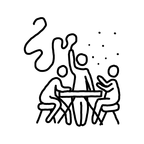 A doodle illustrating a membership pass